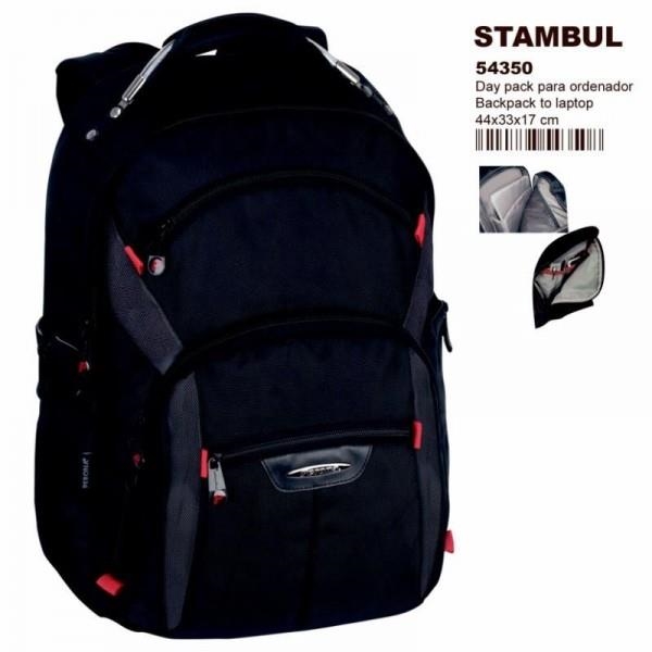 MOCHILA PORTA ORDENADOR PORTATIL STAMBUL BUSSINES NEGRO 54350 | 8414778543508 | Librería Castillón - Comprar libros online Aragón, Barbastro