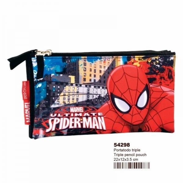 PORTATODO TRIPLE PLANO  SPIDERMAN TOWN 54298 | 8414778542983 | Librería Castillón - Comprar libros online Aragón, Barbastro