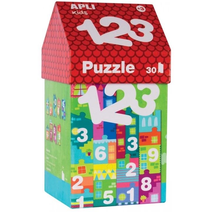 PUZZLE 30 PIEZAS APLI KIDS 1 2 3 EN CAJA FORMA DE CASITA | 8410782148067 | Librería Castillón - Comprar libros online Aragón, Barbastro