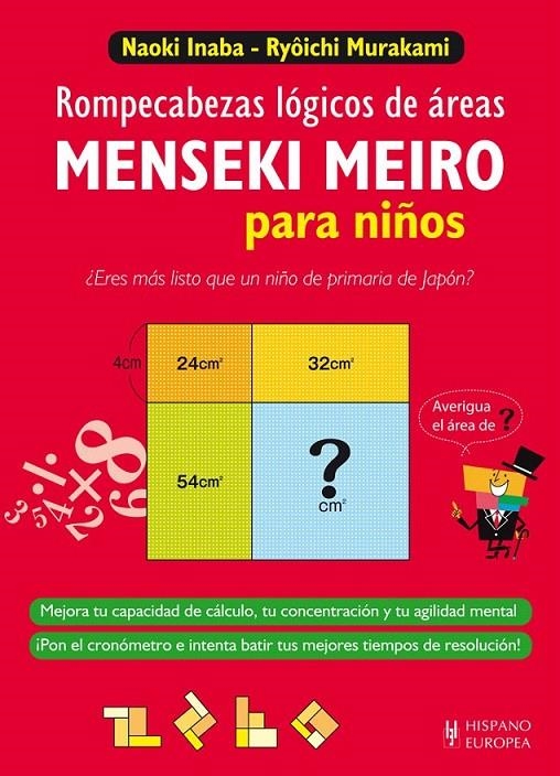 Menseki meiro para niños | 9788425521225 | Inaba, Naoki; Murakami, Ryôichi | Librería Castillón - Comprar libros online Aragón, Barbastro