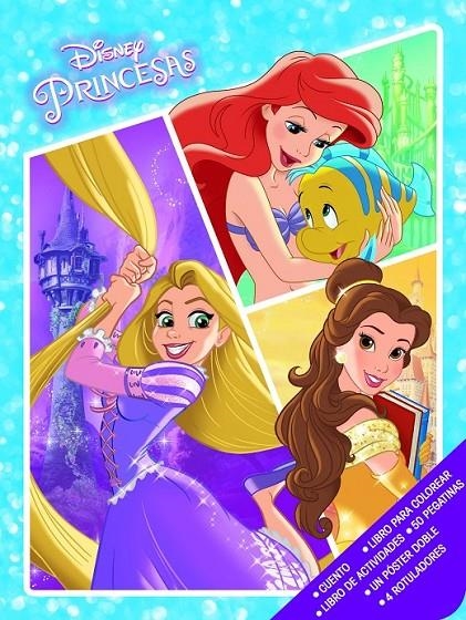 Princesas. Caja metálica. Rapunzel, Ariel y Bella | 9788499518633 | Disney | Librería Castillón - Comprar libros online Aragón, Barbastro