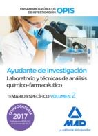 AYUDANTES DE INVESTIGACION. TEMARIO ESPECIFICO VOL 2 ED 2017 | 9788414204061 | NO DISPONIBLE | Librería Castillón - Comprar libros online Aragón, Barbastro