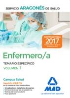 ENFERMERO/A SERVICIO ARAGONÉS DE SALUD TEMARIO ESPECÍFICO VOLUMEN 1 ED.2017 | 9788414206270 | Librería Castillón - Comprar libros online Aragón, Barbastro