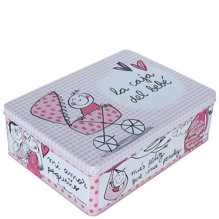 CAJA METÁLICA ANNA LLENAS LA CAJA DEL BEBE ROSA | 8431010133952 | LLENAS, ANNA | Librería Castillón - Comprar libros online Aragón, Barbastro