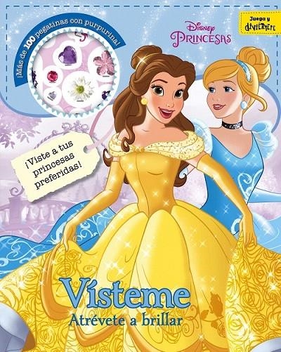 Princesas : Vísteme : Atrévete a brillar : Adhesivos con purpurina | 9788499518589 | Disney | Librería Castillón - Comprar libros online Aragón, Barbastro