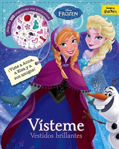 Frozen : Vísteme : Vestidos brillantes : Adhesivos con purpurina | 9788499518596 | Disney | Librería Castillón - Comprar libros online Aragón, Barbastro