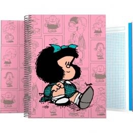 CUADERNO FORRADO A6 CUADRÍCULA MAFALDA 2017 VIÑETAS 16521925 | 8413623663514 | Librería Castillón - Comprar libros online Aragón, Barbastro