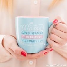 TAZA MAMA CON TU GRACIA Y TU SALERO TE COMES EL MUNDO ENTERO - MR WONDERFUL | 8435460712071 | MR WONDERFUL | Librería Castillón - Comprar libros online Aragón, Barbastro