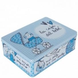 CAJA METALICA LA CAJA DEL BEBE AZUL 13394 | 8431010133945 | Librería Castillón - Comprar libros online Aragón, Barbastro