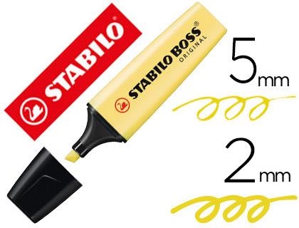 ROTULADOR FLUORESCENTE STABILO BOSS 70/144 PASTEL AMARILLO CREMOSO | 4006381492416 | Librería Castillón - Comprar libros online Aragón, Barbastro