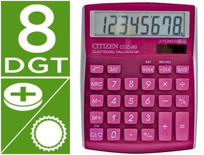 Calculadora citizen sobremesa cdc-80 8 digitos fucsia serie wow 78820 | 4562195136484 | Librería Castillón - Comprar libros online Aragón, Barbastro