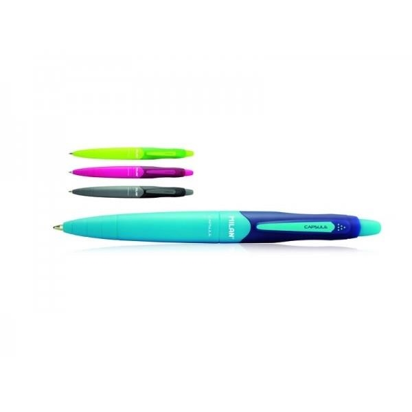 BOLÍGRAFO MILÁN CAPSULE PEN AZUL 17656590120 | 8411574053033 | Librería Castillón - Comprar libros online Aragón, Barbastro