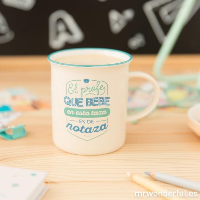 TAZA EL PROFE QUE BEBE EN ESTA TAZA ES DE NOTAZA - MR WONDERFUL | 8435460713450 | MR WONDERFUL | Librería Castillón - Comprar libros online Aragón, Barbastro