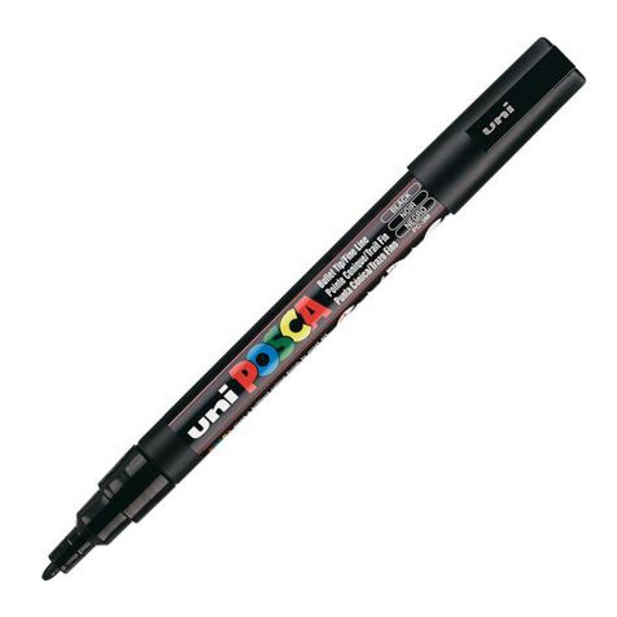 UNIBALL POSCA PC3M 0.9-1.3MM NEGRO | 4902778915776 | Librería Castillón - Comprar libros online Aragón, Barbastro