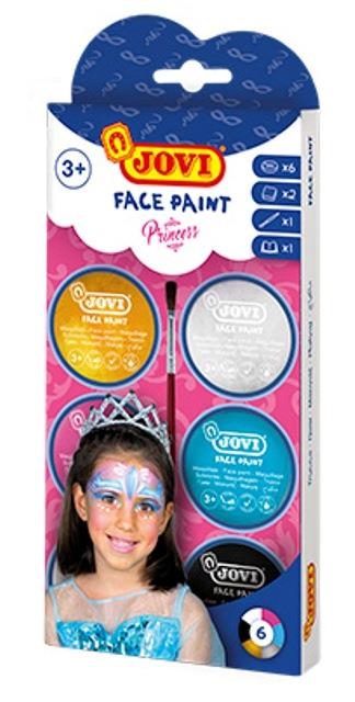 MAQUILLAJE JOVI EN CREMA FACE PAINT SET 6 COLORES 8ML PRINCESAS + ACCESORIOS | 8412027030854 | Librería Castillón - Comprar libros online Aragón, Barbastro