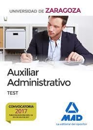 AUXILIARES ADMINISTRATIVOS DE LA UNIVERSIDAD DE ZARAGOZA. TEST | 9788414209264 | VV.AA. | Librería Castillón - Comprar libros online Aragón, Barbastro