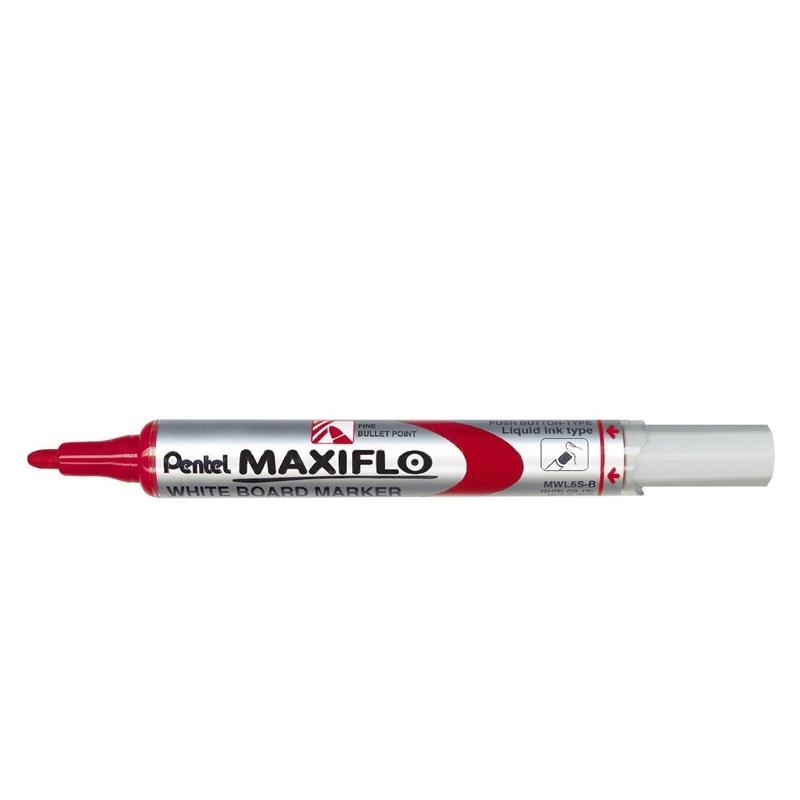 ROTULADOR MARCADOR PENTEL MAXIFLO MWL5SRJ PIZARRA BLANCA ROJO | 3474377910724 | Librería Castillón - Comprar libros online Aragón, Barbastro