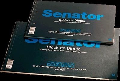 BLOC DE DIBUJO SENATOR 20H 150GR/M2 CON RECUADRO A4 | 8412742006783 | Librería Castillón - Comprar libros online Aragón, Barbastro