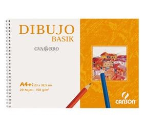 BLOC DIBUJO BASIK GUARRO ESPIRAL 20H A4+ 23X32.5CM | 8422714080628 | Librería Castillón - Comprar libros online Aragón, Barbastro