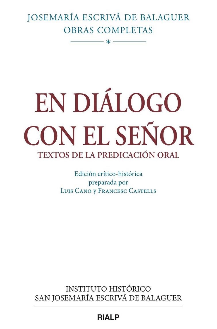 En diálogo con el Señor | 9788432148613 | Escrivá de Balaguer, Josemaría | Librería Castillón - Comprar libros online Aragón, Barbastro