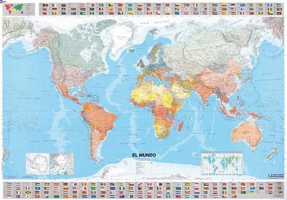 MUNDO, EL. MAPA MICHELIN TUBO 13703 PLASTIFICADO | 9782061009888 | MICHELIN | Librería Castillón - Comprar libros online Aragón, Barbastro