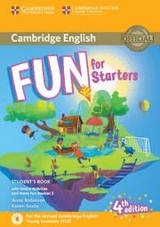 Fun for Starters Student's Book with Online Activities with Audio and Home Fun B | 9781316617465 | Robinson, Anne; Saxby, Karen | Librería Castillón - Comprar libros online Aragón, Barbastro