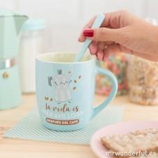 TAZA LA VIDA ES MARAVILLOSA DESPUES DEL CAFE- MR WONDERFUL | 8435460723091 | MR WONDERFUL | Librería Castillón - Comprar libros online Aragón, Barbastro