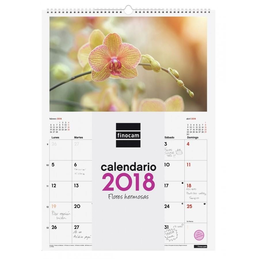 CALENDARIO FINOCAM 780551918 PARED ESPIRAL 2018 FLORES HERMOSAS+ | 8422952155652 | Librería Castillón - Comprar libros online Aragón, Barbastro