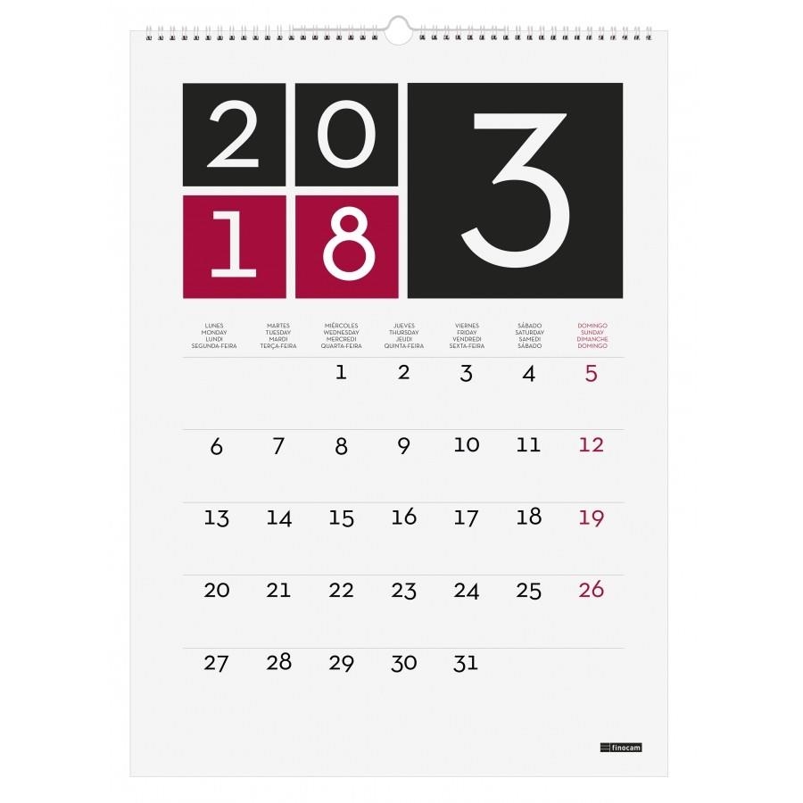 CALENDARIO FINOCAM 780640018 PARED AVANT 2018 INTL | 8422952154846 | Librería Castillón - Comprar libros online Aragón, Barbastro