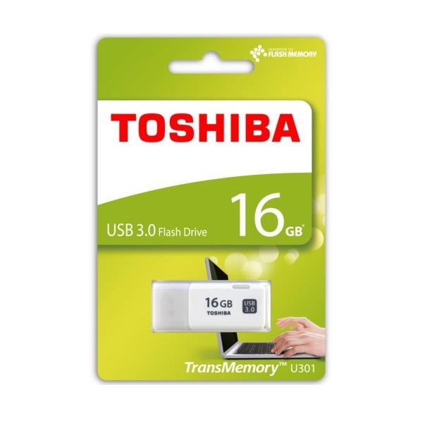 PENDRIVE 16GB USB 3.0 TOSHIBA HAYABUSA BLANCO | 4047999400011 | Librería Castillón - Comprar libros online Aragón, Barbastro