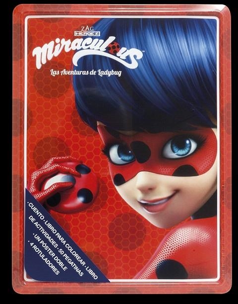 Miraculous. Las aventuras de Ladybug. Caja metálica | 9788408175810 | Prodigiosa-Miraculous | Librería Castillón - Comprar libros online Aragón, Barbastro