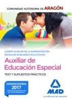 AUXILIAR EDUCACIÓN ESPECIAL COMUNIDAD AUTÓNOMA DE ARAGÓN TEST ED.2017 | 9788414212639 | Librería Castillón - Comprar libros online Aragón, Barbastro