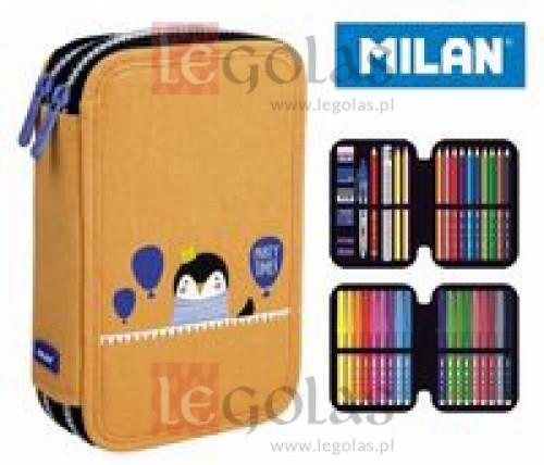 PLUMIER DOS PISOS  MILAN CONTENIDO PARTY TIME NARANJA 081264PYO | 8411574071747 | Librería Castillón - Comprar libros online Aragón, Barbastro