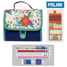 MULTIPENCILCASE  MILAN 2 PORTAT. CONTENIDO JARDIN AZUL 08829JA | 8411574071150 | Librería Castillón - Comprar libros online Aragón, Barbastro