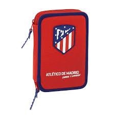 PLUMIER DOBLE PQÑO 34 PZAS ATLETICO DE MADRID 411858054 | 8412688298891 | Librería Castillón - Comprar libros online Aragón, Barbastro