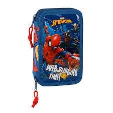 PLUMIER DOBLE PQÑO 28 PAZAS SPIDERMAN 411843854 | 8412688293803 | Librería Castillón - Comprar libros online Aragón, Barbastro