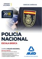 POLICÍA NACIONAL ESCALA BÁSICA. TEMARIO VOLUMEN 1 CIENCIAS JURÍDICAS ed. 2018 | 9788414214374 | NO DISPONIBLE | Librería Castillón - Comprar libros online Aragón, Barbastro