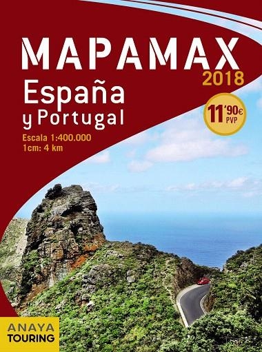 Mapamax - 2018 | 9788491580874 | Anaya Touring | Librería Castillón - Comprar libros online Aragón, Barbastro