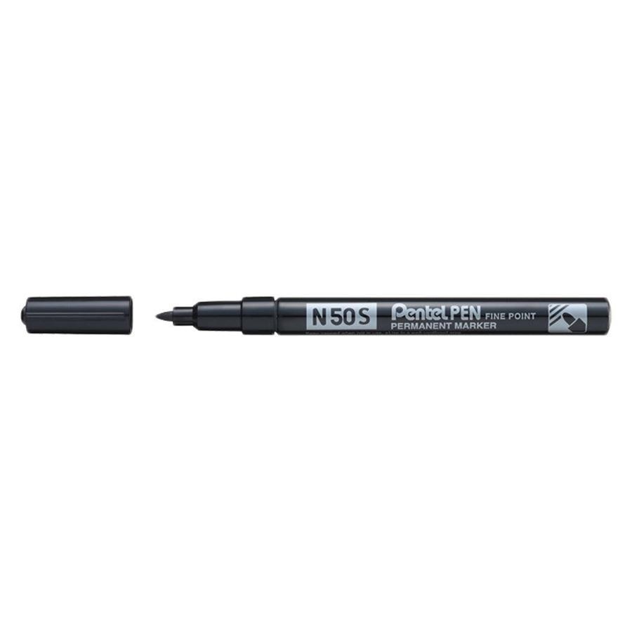 ROTULADOR MARCADOR PENTEL N50S NEGRO PERMANENTE PUNTA FINA | 884851030092 | Librería Castillón - Comprar libros online Aragón, Barbastro