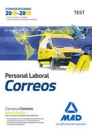 PERSONAL LABORAL DE CORREOS Y TELÉGRAFOS ed.2018 TEST | 9788414215302 | Librería Castillón - Comprar libros online Aragón, Barbastro