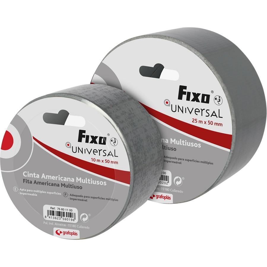 CINTA ADHESIVA AMERICANA FIXO UNIVERSAL 10 METROS X 50 MM | 8413623560196 | Librería Castillón - Comprar libros online Aragón, Barbastro