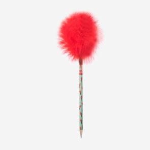 FLUFFY PENCILS -  LAPIZ CON PLUMA LORO ROJO FLF002 | 8056304484567 | Librería Castillón - Comprar libros online Aragón, Barbastro