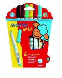 ROTULADOR GIOTTO BEBE CAJA 6 UNIDADES 469800 | 8000825018534 | Librería Castillón - Comprar libros online Aragón, Barbastro