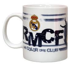 TAZA CERAMICA REAL MADRID 8x12x9.5 cm 32.5 cl. MG033RM | 8426842054933 | Librería Castillón - Comprar libros online Aragón, Barbastro