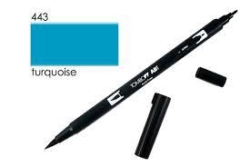 ROTULADOR TOMBOW DUAL BRUSH COLOR TURQUOISE ABT 443 | 4901991901597 | Librería Castillón - Comprar libros online Aragón, Barbastro