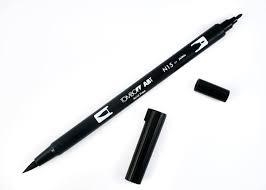 ROTULADOR TOMBOW DUAL BRUSH COLOR BLACK ABT N15 | 4901991902310 | Librería Castillón - Comprar libros online Aragón, Barbastro