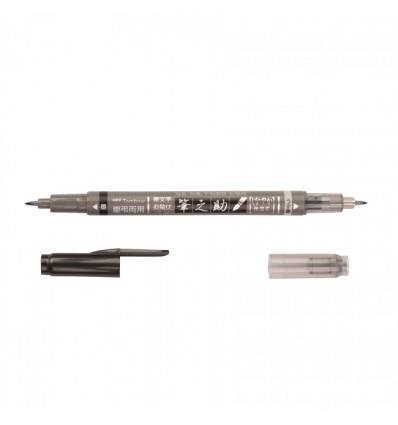 ROTULADOR TOMBOW FUDENOSUKE TWIN BRUSH PEN BASE AGUA DOBLE PUNTA BLANDA GIRS NEGRO 20666 | 4901991645873 | Librería Castillón - Comprar libros online Aragón, Barbastro