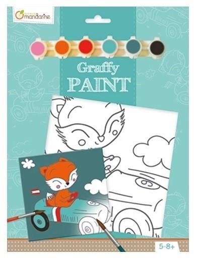 GRAFFY PAINT LIENZO + 1 PINCEL + 6 PINTURAS ZORRO | 3609510530167 | Librería Castillón - Comprar libros online Aragón, Barbastro