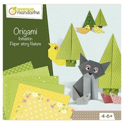 KIT INICIACIÓN ORIGAMI PAPER STORY NATURE (4-6+ AÑOS) | 3609510551766 | Librería Castillón - Comprar libros online Aragón, Barbastro