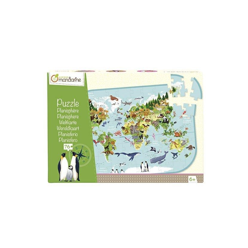 PUZZLE PLANISFERIO ANIMALES 76 PIEZAS (6+AÑOS) | 3609510500146 | Librería Castillón - Comprar libros online Aragón, Barbastro